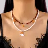Amazon Europeo y Americano Transfronterizo Popular Collar de Halloween Calavera de Terror Personalizada Fantasma Divertido Set Cadena Colgante Collar