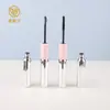 Tubo de máscara de cílios popular de prata com duas pontas para cílios longos e curvados, tubo de primer para cílios de uso duplo, tubo de tintura de sobrancelha atacado