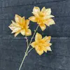 Flores de Nochevieja, Flores Artificiales Doradas, Eucalipto Dorado, Hortensia, Abanico Dorado, Hojas de Ginkgo, Cubo de la Fortuna, Arreglo Floral, Hojas, Flores de Plástico