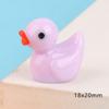 Macarrón de Color Sólido Simulado Color Sólido Pato Resina DIY Señal de Estacionamiento Funda para Teléfono Móvil Paisaje en Miniatura Decoración de Pasador