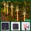 Árbol de Navidad Solar Dulce Luces de Inserción de Piso Navidad Diseño de Escena de Césped Atmósfera Exterior Patio Luces de Paisaje