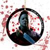 Decoración de terror de Halloween, colgante plano de acrílico, personaje de película, decoración navideña, llavero, bolsa, decoración
