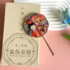 Fabricante Espejo de Mano Pequeño Fresco Espejo de Maquillaje Celebridad de Internet Panda Souvenir Cultural y Creativo de Xi'an Artesanías de Viaje Venta al por Mayor