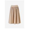 Aprobado directamente por el fabricante, Elegante estilo Hepburn, Pantalones con bolsillo de solapa anchos y elegantes, Cintura alta, Falda de línea A con efecto adelgazante, Falda tipo paraguas para mujer