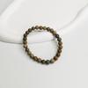 Pulseira de Contas Redondas de Ágata de Cristal Natural de 6mm Ametista Olho de Tigre Pulseira Elástica para Homens e Mulheres Pulseira de Nicho Joia