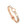 Joia de pulseira popular em aço titânio, pulseira galvanizada da moda, única, simples, em alta nas transmissões ao vivo do Douyin, pulseira feminina