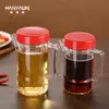 Utensílios de Cozinha Garrafas Plásticas para Temperos Pote de Óleo para Restaurante Garrafa de Vinagre Pote de Óleo para Restaurante com Bico Pote Transparente para Temperos Caixa de Temperos Ps