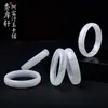 Pulsera de Jade Afgano Pura Natural al por Mayor Pulsera de Jade Blanca Verde Semilla de Hielo Pulsera de Jade para Mujer Tira Ancha Pulsera con Patrón Natural