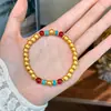 Estilo Igual ao Livro Vermelho Novo Estilo Chinês Retrô Simples Versátil Pulseira de Ágata Turquesa Pulseira Pulseira de Estilo Levemente Luxuoso de Alta Qualidade para Mulheres