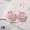 Gaivota Pequena Desenho Animado Donut Brilhante Luminous Resina DIY Materiais Artesanais Cola de Creme Acessórios de Cabelo Presilhas Adesivos de Borracha Macia