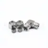 Suministro en stock conector terminal de ángulo recto tipo manguito de tarjeta de acero inoxidable 304 conector de ángulo recto tipo manguito de tarjeta 316L