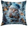 Capa de Almofada de Natal Transfronteiriça Personalizada Amazon Mais Vendida Decoração de Casa de Feriado Capa de Almofada de Sofá Capa de Almofada Estampada