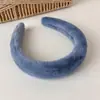 Diadema Suave y Esponjosa de Piel Sintética de Conejo para Otoño e Invierno con Corona Alta, Accesorio para el Cabello de Felpa Versátil y Cálido