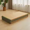 Tapete de tatami respirável, colchão de fibra de coco natural, tapete de rattan dobrável, tapete para casa, tapete para engatinhar na sala de estar