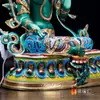 Decoración de Buda para el Hogar Buda del Tíbet Nepal Pigmento Mineral Pintado Cobre 10 Pulgadas Buda Madre Verde