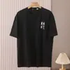 Camiseta de Manga Corta de Algodón Refrescante como Hielo Marino para Hombre Verano Transpirable Amigable con la Piel Delgada Elegante Camiseta Estampada Superior Hombre 2W187
