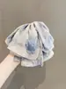 Presilha de Cabelo com Laço e Estampa de Rosas Estilo Francês para Mulheres, Novo Prendedor Elegante para Rabo de Cavalo, Presilha de Tubarão da Moda para a Parte de Trás da Cabeça