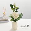 Flores Artificiales, Decoración Bonsái de Rosa de Terciopelo de Doble Extremo, Accesorios de Fotografía, Flores Artificiales, Plantas Verdes, Adornos Florales para Boda, Plantas en Maceta Simuladas