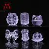 Cristal Púrpura Piezoeléctrico Cuentas Espaciadoras Púrpura Lavanda Colgante de Buey con Fosas Nasales Tallado Pixiu Cuentas Sueltas Accesorios para Pulseras DIY Venta al por Mayor