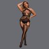 Mono sexy transfronterizo, ropa interior transparente de talla grande, malla de comercio exterior, nuevas pantimedias de una pieza, camisón sexy