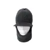 Gorro de lana de invierno con visera y protección para las orejas para hombres de mediana edad y mayores Gorro de tigre para ciclismo al aire libre, protección cálida para el cuello y gorro de una sola pieza
