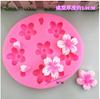 Nuevos Pétalos de Sakura Gotas de Flores Pétalo Flip Decoración de Pastel Molde de Silicona Herramientas de Decoración de Yeso para Aromaterapia