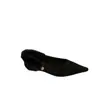 Sapatos Mary Jane Apontados Estilo Francês com Salto Cuña MS-8 para Mulheres, Novo Estilo Outono e Inverno 2025, Sapatos de Algodão Forrados com Lã