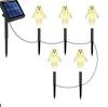Nuevo Producto Transfronterizo Halloween Exterior Jardín Impermeable Cadena de Luces Decorativas LED Calabaza Fantasma Luz Solar de Piso