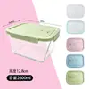 Recipiente de armazenamento de alimentos de vidro, grande capacidade, de grau alimentício, especificamente para geladeiras, lancheira retangular, pote para picles com tampa, recipiente selado