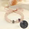 Amazon Nuevo 100 Idiomas Te Amo Pulsera de Piedra Natural Ojo de Tigre Pulsera Tejida a Mano para Pareja