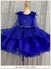 Nuevo Vestido Formal de Niña Falda de Actuación Lentejuelas Lazo Vestido Formal para Niñas Vestido de Princesa Vestido de Gala con Volantes