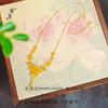 Jin Yan Jindian Same Sha Flor de Jin Luna Festival Flor Sansheng Borla Cadena Collar Cadena Flor Boda Cadena Clavícula para Mujeres