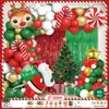 Amazon Transfronterizo Set de Globos Navideños Cadena de Globos Navideños Globos de Látex de 12 Pulgadas Rojos y Verdes