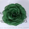 8CM Cabeza de Rosa Venta al por Mayor Diseño de Pared de Flores para Boda Arreglo Floral Verde Halloween Tocado Flor de Tela de Seda Rosa