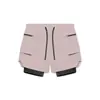 Shorts de Corrida Masculino Crazy Muscle Esportivo Casual Roupa de Trabalho Tecido Dupla Camada Dois em Um Calça Masculina Estilo Americano Transfronteiriço