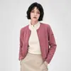 Chaqueta de Forro Polar Cálido Inteligente Yunshu para Mujer Otoño e Invierno Cuello Redondo Cremallera Cárdigan Viaje al Trabajo Exterior Chaqueta de Forro Polar Cálida