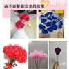 Kit de Material Rosa de Fita Conjunto 4CM Artesanato DIY Fita de Cetim Fita de Seda Fita Colorida Haste de Flor Materiais de Floricultura Kit de Ferramentas