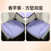 Juego personalizado de tres piezas para cojín de asiento de coche para invierno, almohadillas de asiento de coche de felpa prensadas en caliente universales para filas delanteras y traseras