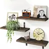 Estantería de Almacenamiento Combinada de Madera Maciza para Pared Estilo Nórdico Organizador de Decoración de Pared para el Hogar Baño Sala de Estar Estantería de Madera