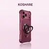 Soporte Plegable Compatible con Funda de Teléfono Apple 18pm 16 Rojo Borgoña iphone15 Protección contra Caídas en las Cuatro Esquinas 14 Textura de Cuero 17
