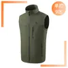 Chaleco térmico personalizado para hombre de cuello alto transfronterizo, chaleco de algodón, chaleco calefactor eléctrico, abrigo de algodón con calefacción inteligente de temperatura constante