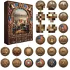 Bestseller transfronteiriço 2026 novo calendário de caixa surpresa de animais marinhos calendário do advento árvore de Natal pingente de caixa surpresa acrílico
