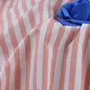 Tela Rayada de Poliéster de Denier Ultrafino de 0.8 cm, Tela Rayada Tejida de Hilo de Alta Densidad Teñido en Hilo, Tela para Camisa y Ropa