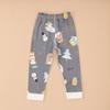 Nuevos Pantalones de Algodón Otoñales Clase Niños para Niños y Niñas, Pijama Base para Casa Primavera y Otoño, Pantalones de Cintura Plana Absorbentes de Sudor y Transpirables