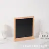 Quadro-negro pequeno de madeira para mesa, em carvalho, para escrita, de um lado só, ideal para crianças, para desenho, bar ou balcão.
