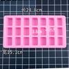 Molde de silicona para mahjong de resina epoxi cristalina DIY, alto espejo, creativo, todo en uno, color trece mahjong