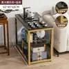 Mesa de Chá, Pequena Mesa de Chá Doméstica, Gabinete Lateral de Sofá para Sala de Estar, Mesa de Café Móvel, Armário de Chá, Mesa com Prateleira de Armazenamento