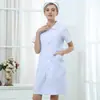 Factory St. Ropa de Verano para Enfermeras Shelen Ropa de Trabajo de Manga Corta Bata Blanca de Doctor Ropa de Doctora Peluquero Coreano
