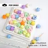 Acrílico Cor Macaron Estrela de Cinco Pontas Ábaco Contas Soltas Joia Colar Corrente de Celular Chaveiro Acessórios de Roupa DIY