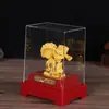 Artesanía de Resina Regalos al por Mayor Arena de Terciopelo Dorado Fortuna Adornos de Escritorio Regalo para Conferencia de Seguros Hecho a Medida Lámina de Oro